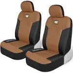 Caterpillar Car Truck Seat Covers for Front Seats Set - Black Bundle For Audi