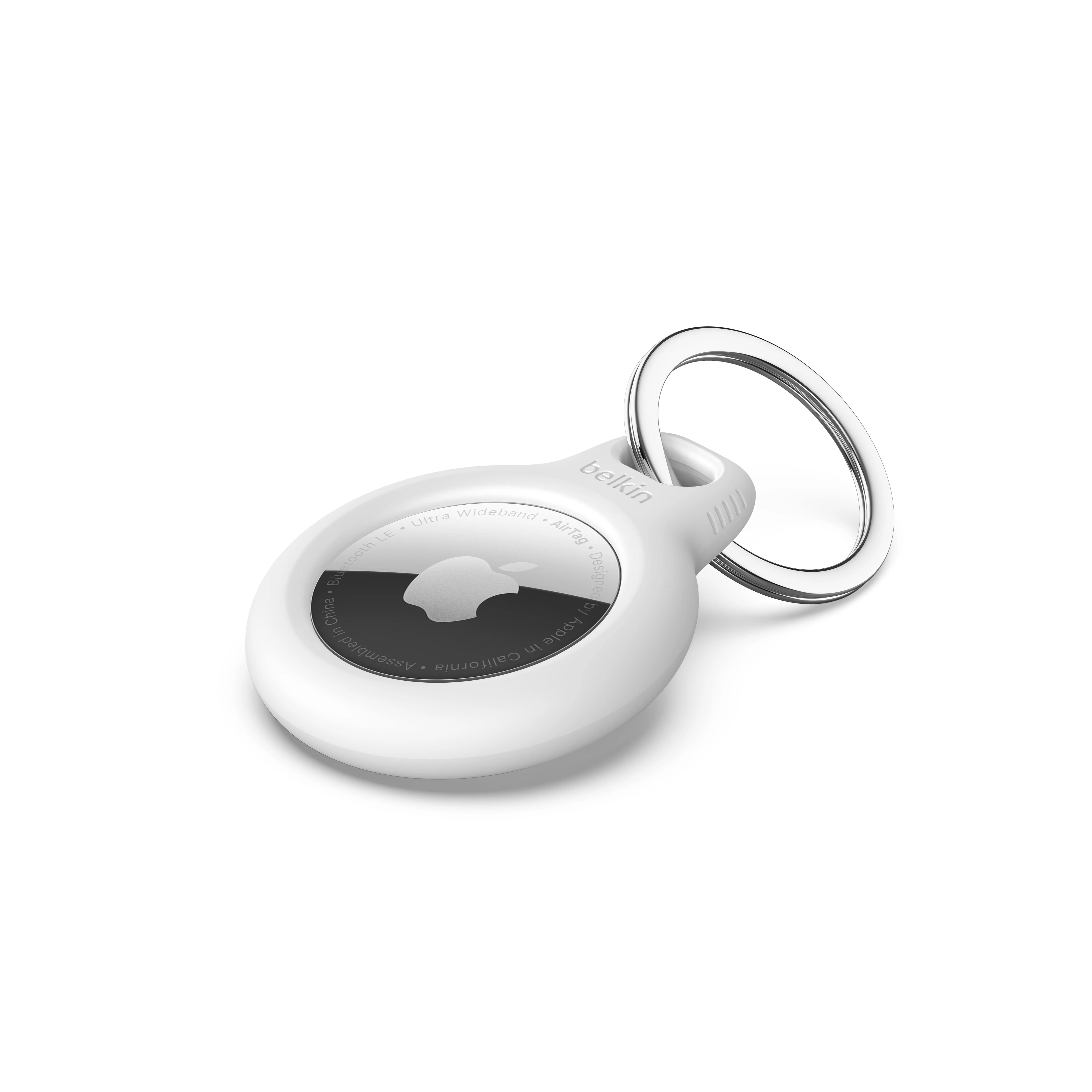 Belkin F8w973btwht Secure Holder with Key Ring for Airtag - White