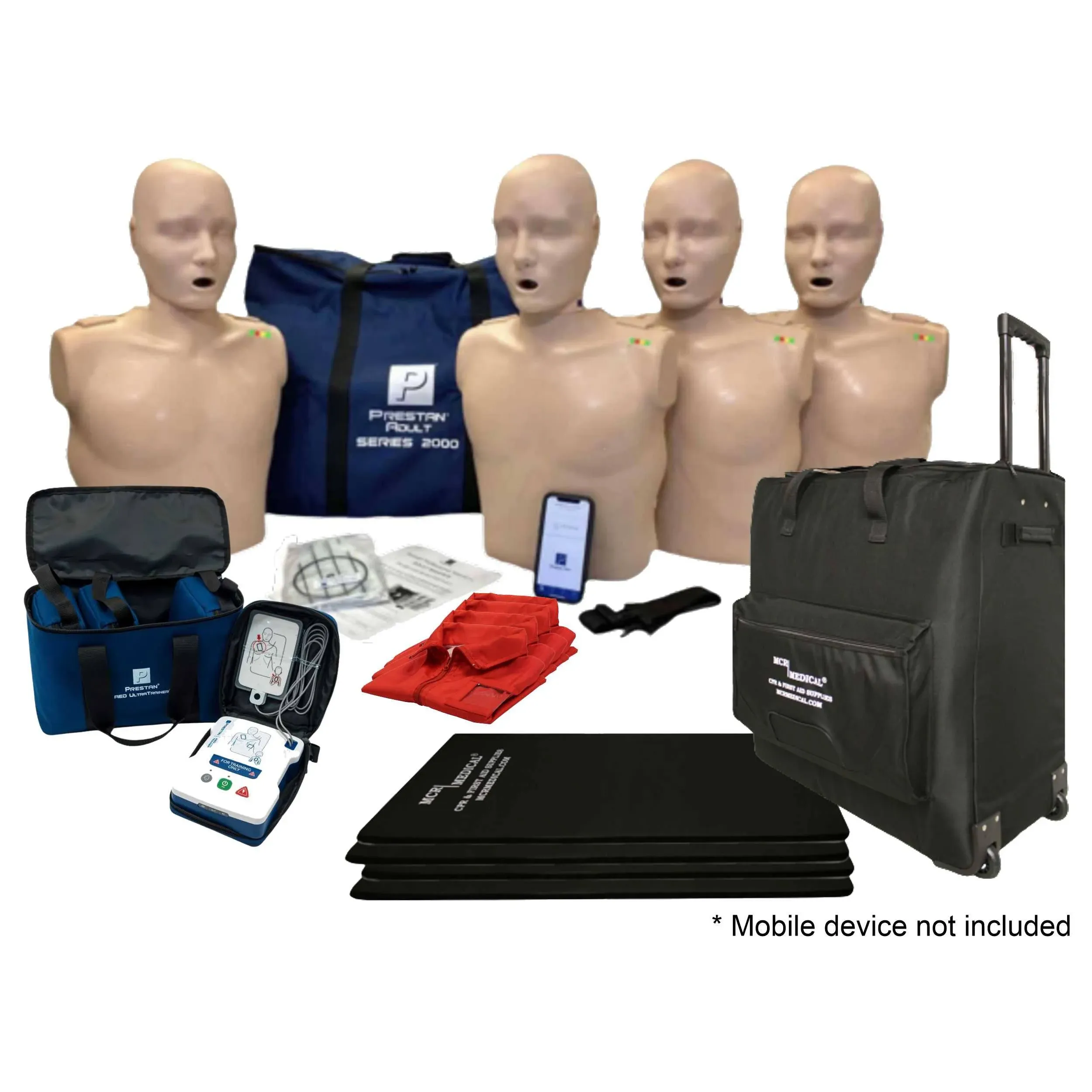 Series 2000 PRESTAN CPR Training Kit Adult Manikin 4-Pack w. Advanced Feedbac...