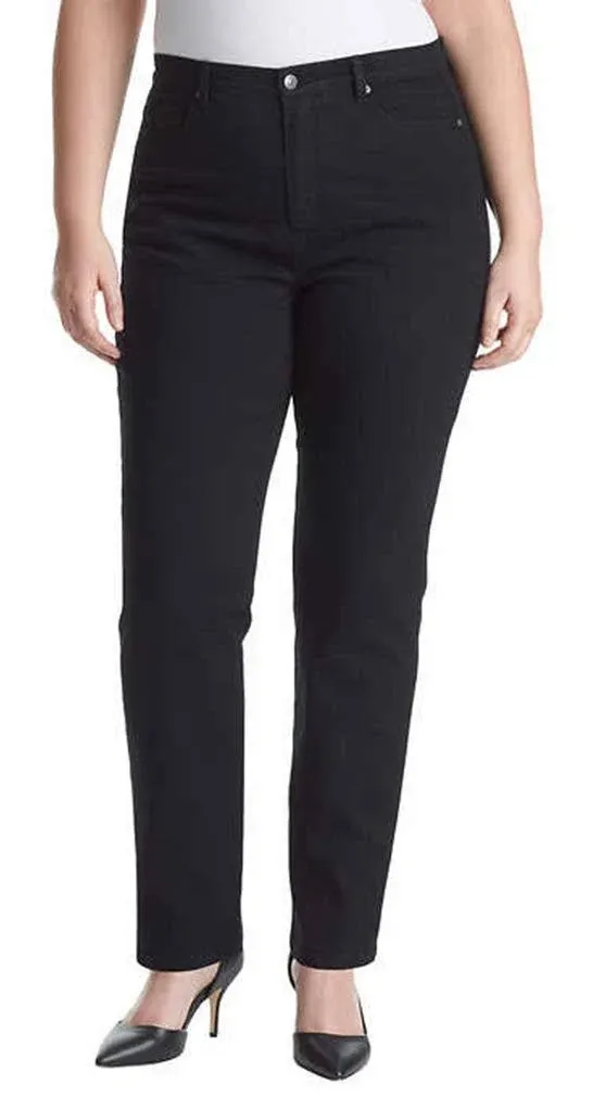 Gloria Vanderbilt Women's Amanda High Rise Straight Leg 5 Pocket Jean