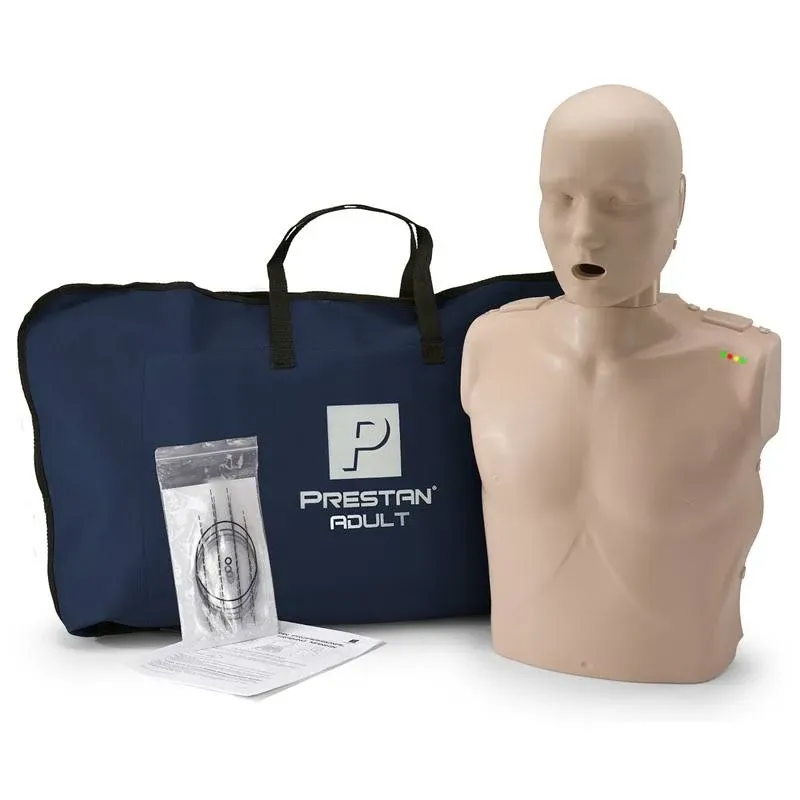 PRESTAN PP-AM-100M-MS Professional Adult CPR-AED Training Manikin with CPR Monitor, Medium Skin