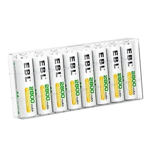 EBL 2800mAh AA Rechargeable Batteries Ni-MH