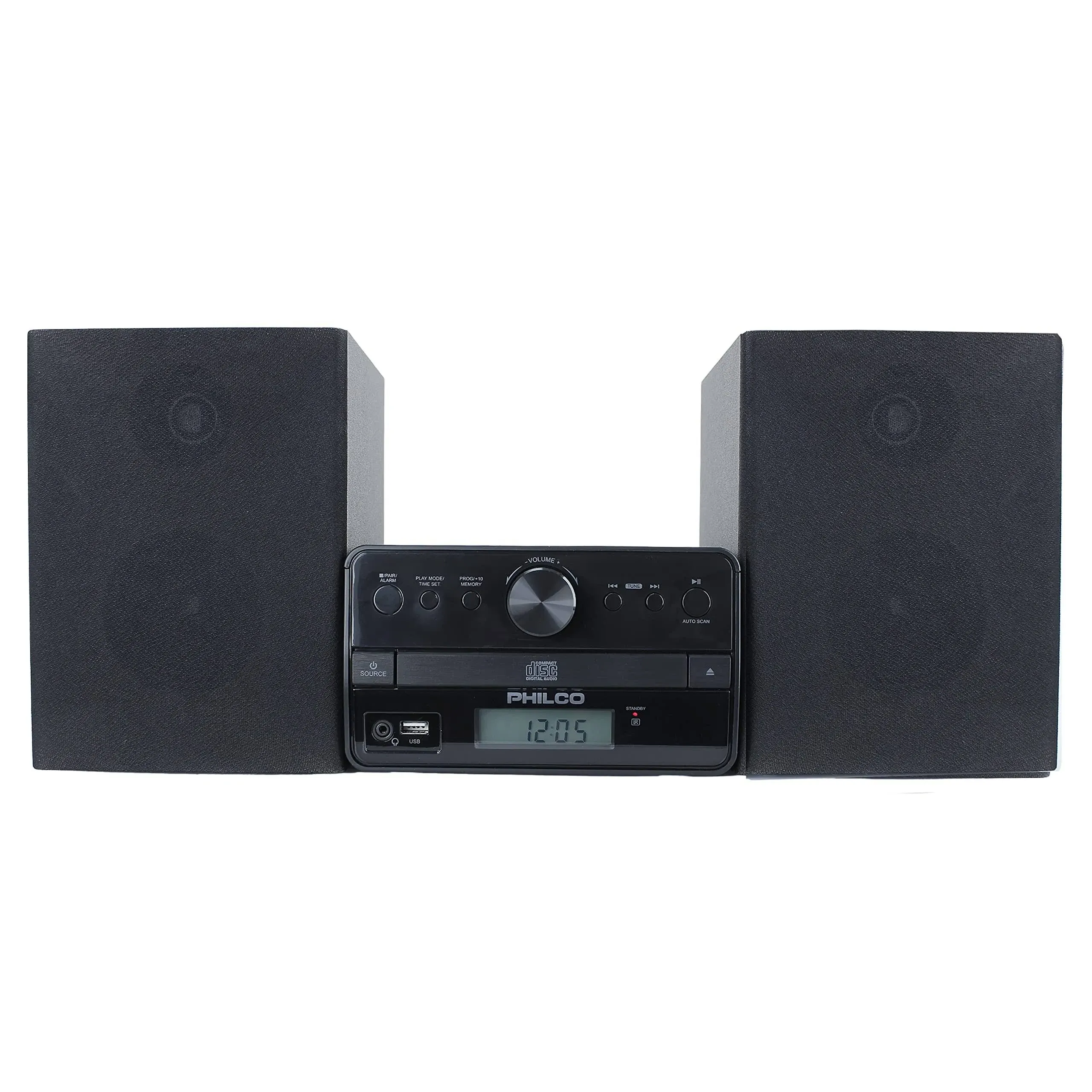 Stereo Shelf Systems Tray Loading Cd Player With Digital Fm Radio Bluetooth Stre