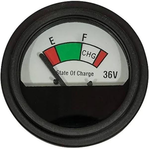 36-Volt Analog State-Of-Charge Meter (Universal Fit) from Lakeside Buggies Direct