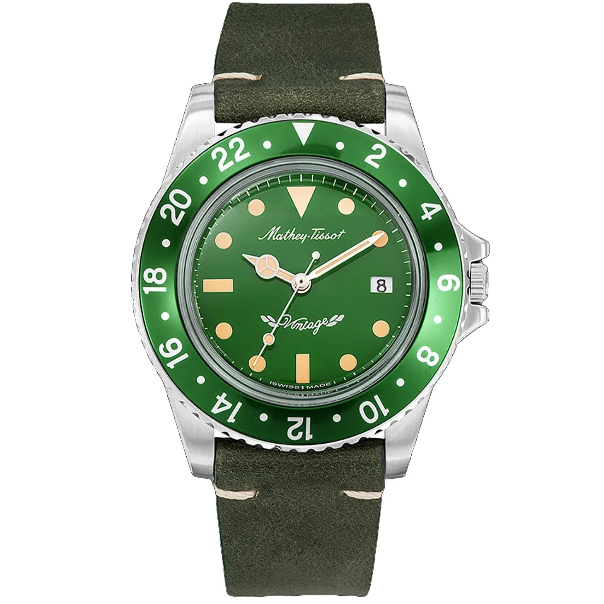 Mathey-Tissot Quartz Vintage Green Dial Men's Watch H900ALV