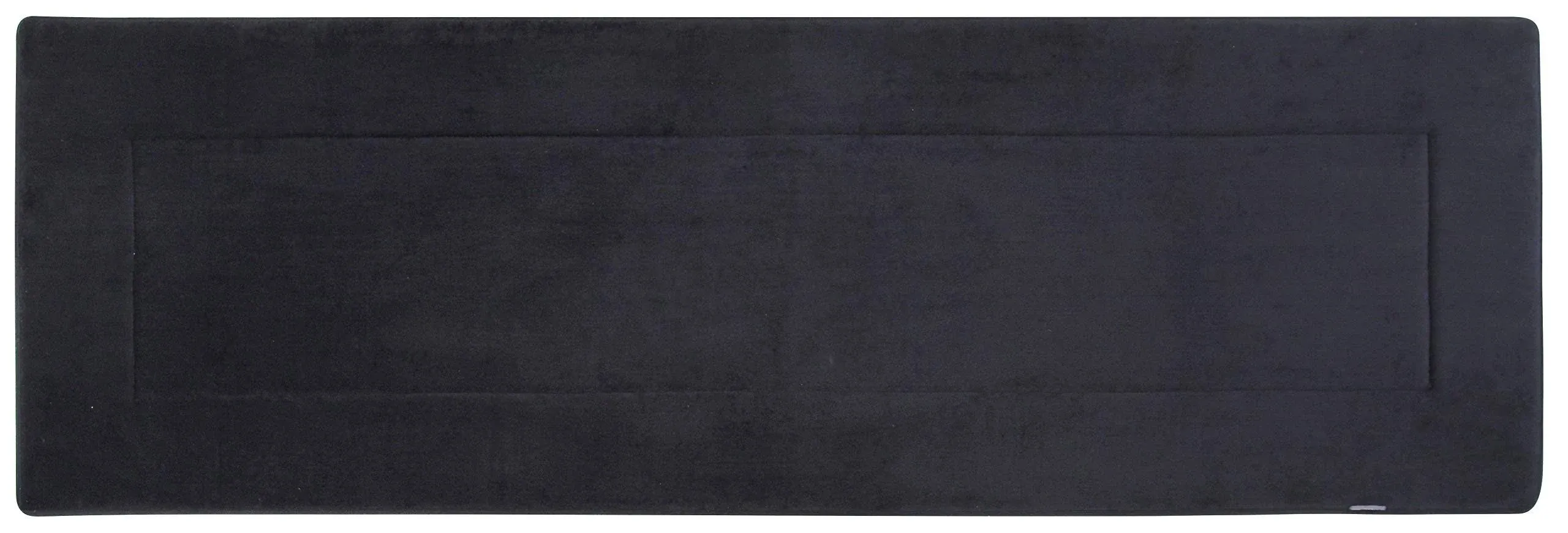 Ultra Soft Extra Thick Memory Foam Extra Long Bath Runner Mat 2ft x 6ft Black