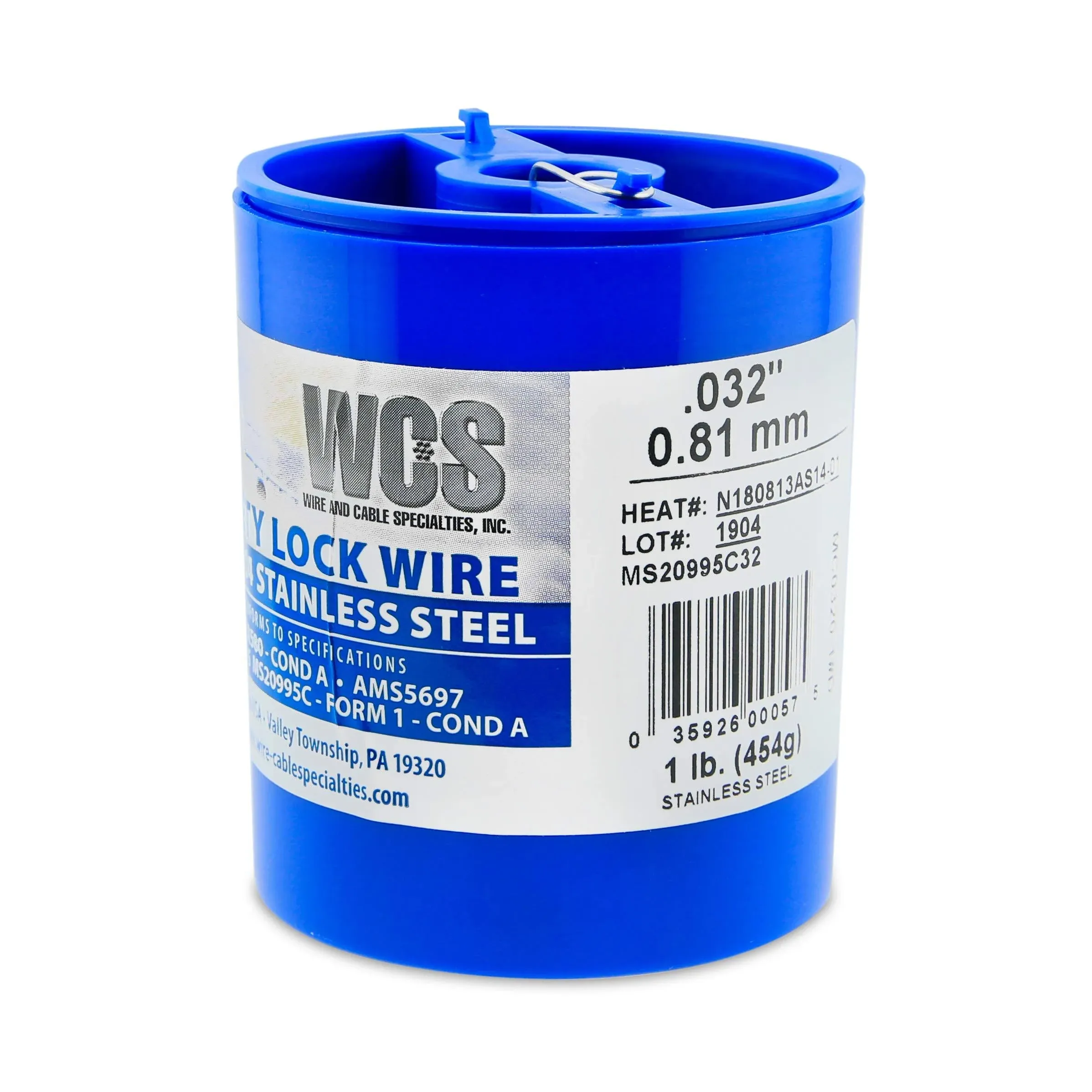 Safety Wire .032 Stainless Steel 1 lb.