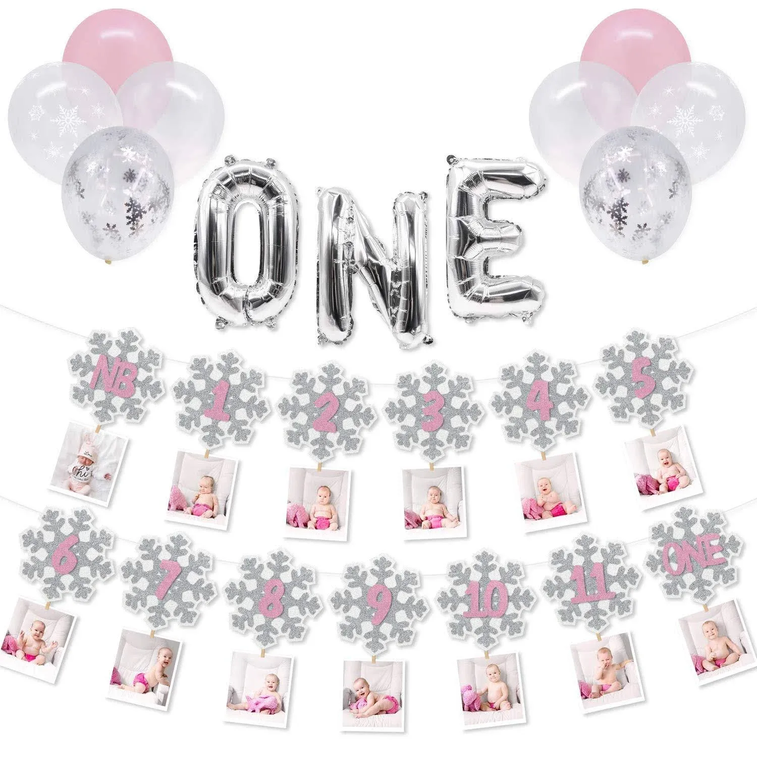 Faisichocalato Winter Onederland 1st Birthday Girl Decorations Girl First ...