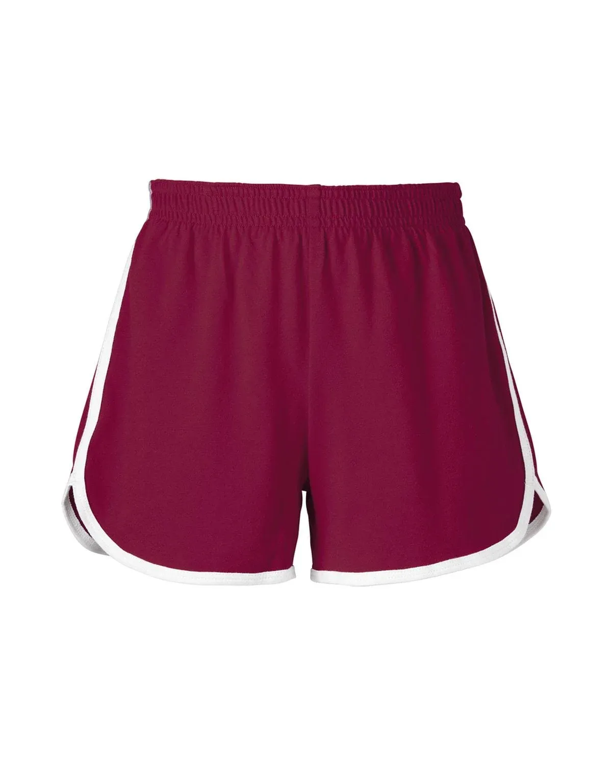 Soffe 5707G Girls Dolphin Short - Maroon - S