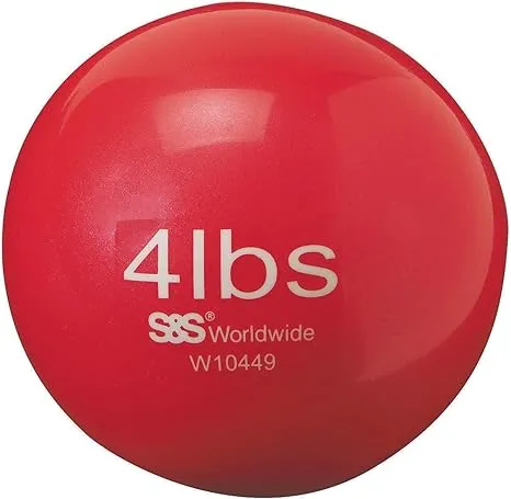 S&S Worldwide No-Bounce Medicine Balls-4LB, 5.3"