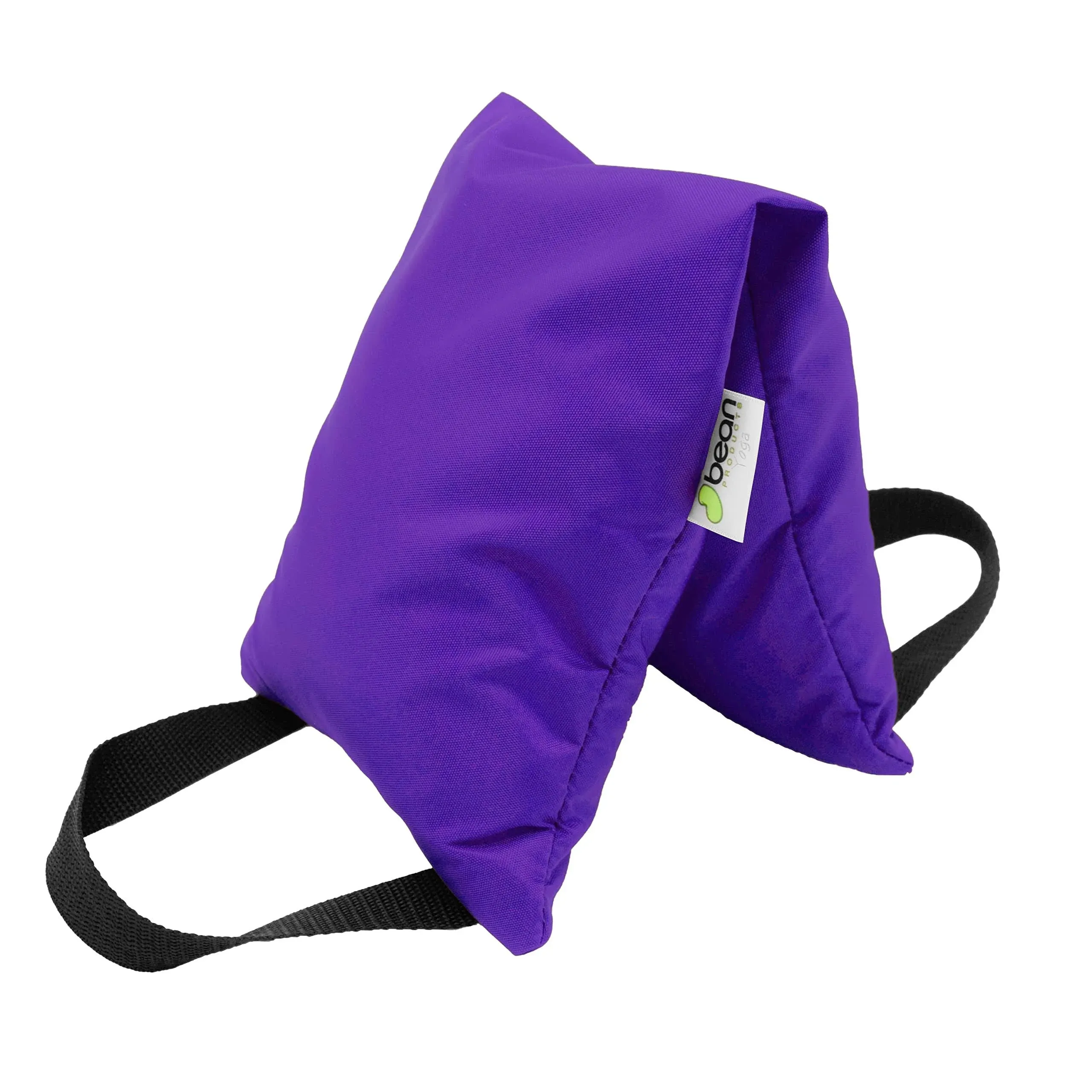 Bean Products 10 lb Yoga Sandbag Filled Two Handle Design - Made in USA Purple