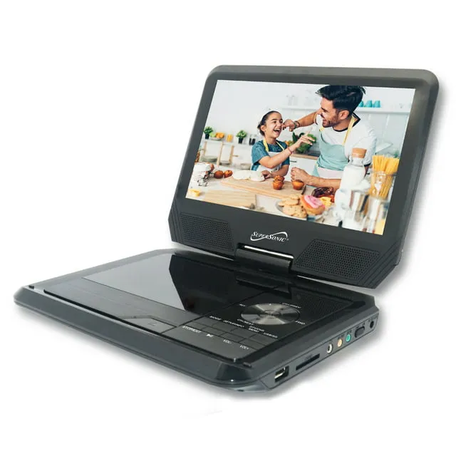 Supersonic SC-259 9" Portable DVD Player with Digital TV Tuner