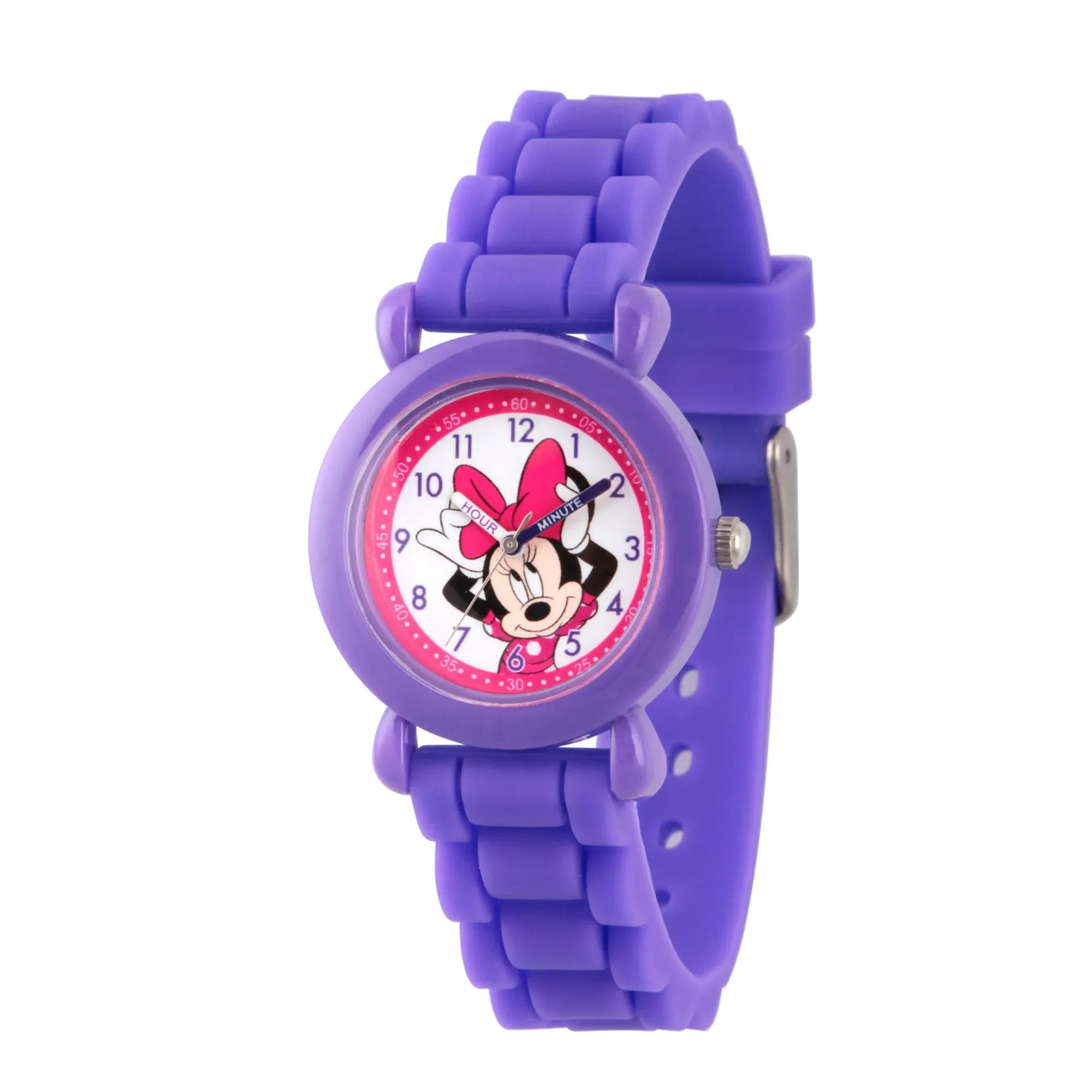 ewatchfactory | Disney Minnie Mouse Kids&#039; Purple Time Teacher Watch w/Silicone Strap | Realry