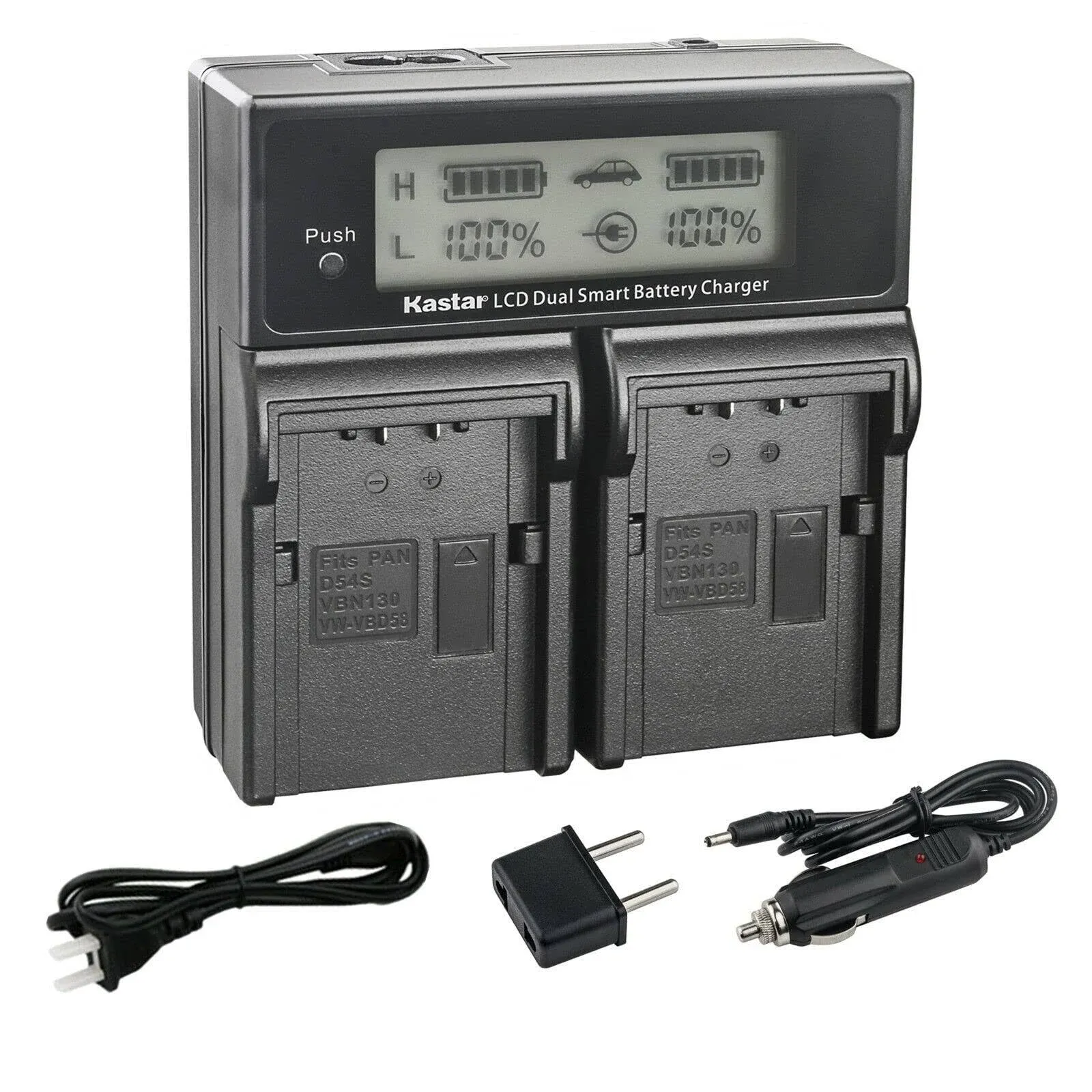 Kastar DMW-BLK22 Battery LCD Dual Fast Charger for Panasonic DMW-BTC15 Charger