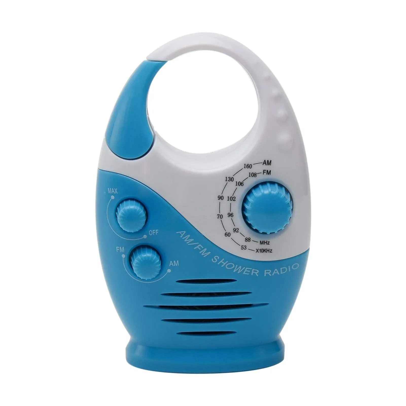 Shower Radio, Splash-Proof Type Am FM Bathroom Radio,Built-in Speaker ...