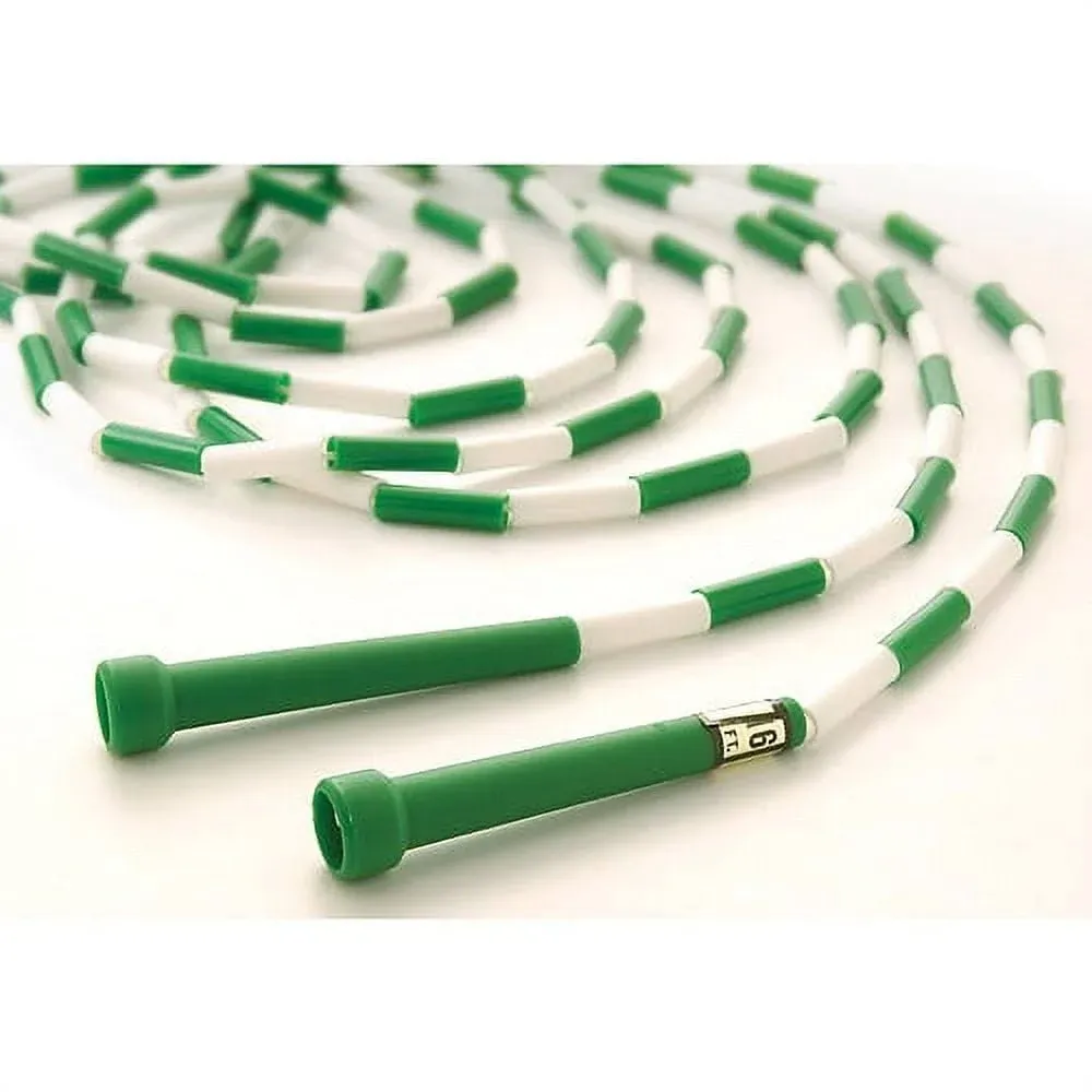 US Games Segmented Skip Rope 16-Feet Green White