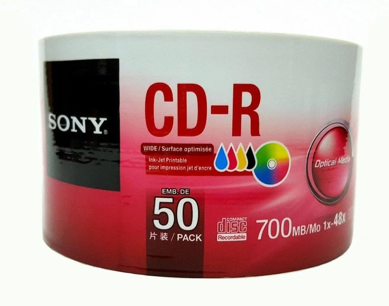 Sony CD-R Printable 700MB Discs