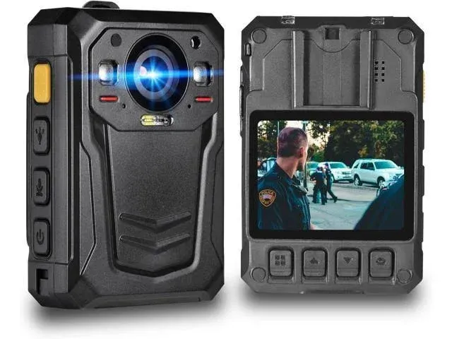 ponycam 1512P HD Body Camera with Electronic Image Stabilization,13H Record Time, Built-In 3600mAh Battery, Easy to Operate, Waterproof Police Body Mo