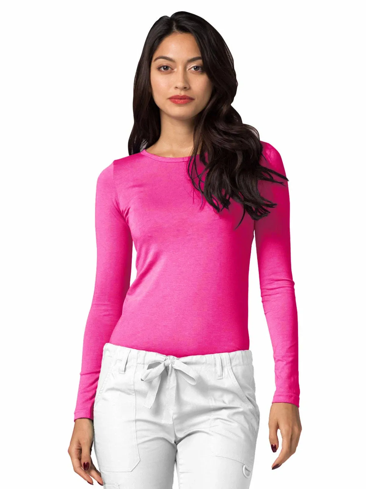 Adar Underscrubs for Women - Long Sleeve Underscrub Comfort Tee