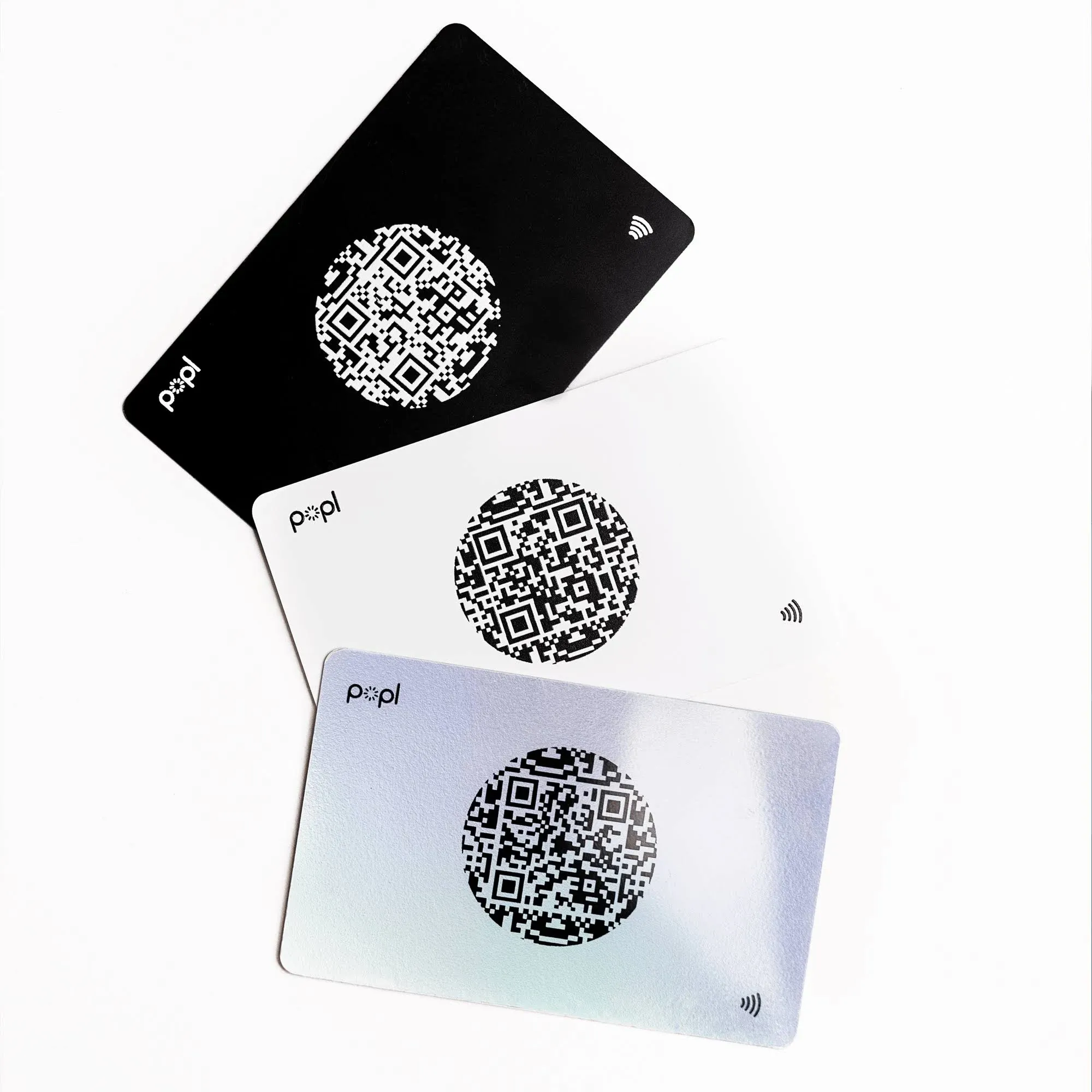 Popl Card | Digital Business Card | Black | NFC Chip, Tap to Connect