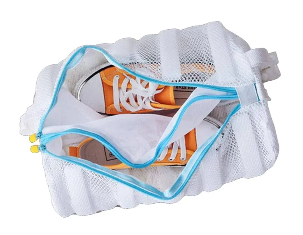 Mesh Laundry Bag Men Canvas Shoes Sneakers Trainers Washing in Washer Dryer S...