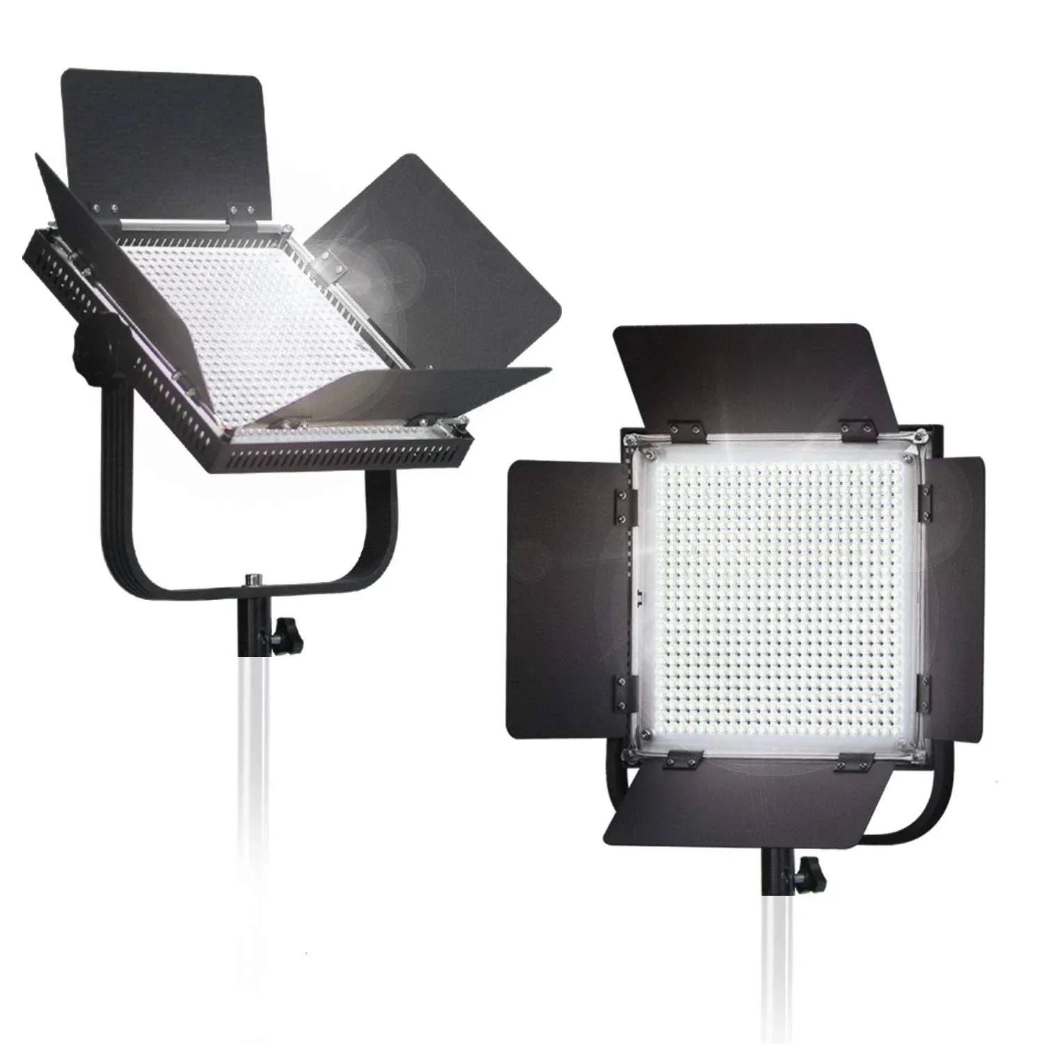 LimoStudio 2-Pack LED 600 Photographic Lighting Panel with Digital Display Screen ...