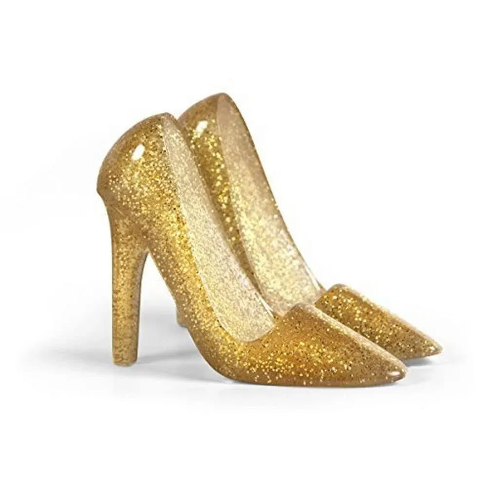 Fred Pumped Up Gold Glitter High Heels Phone Stand