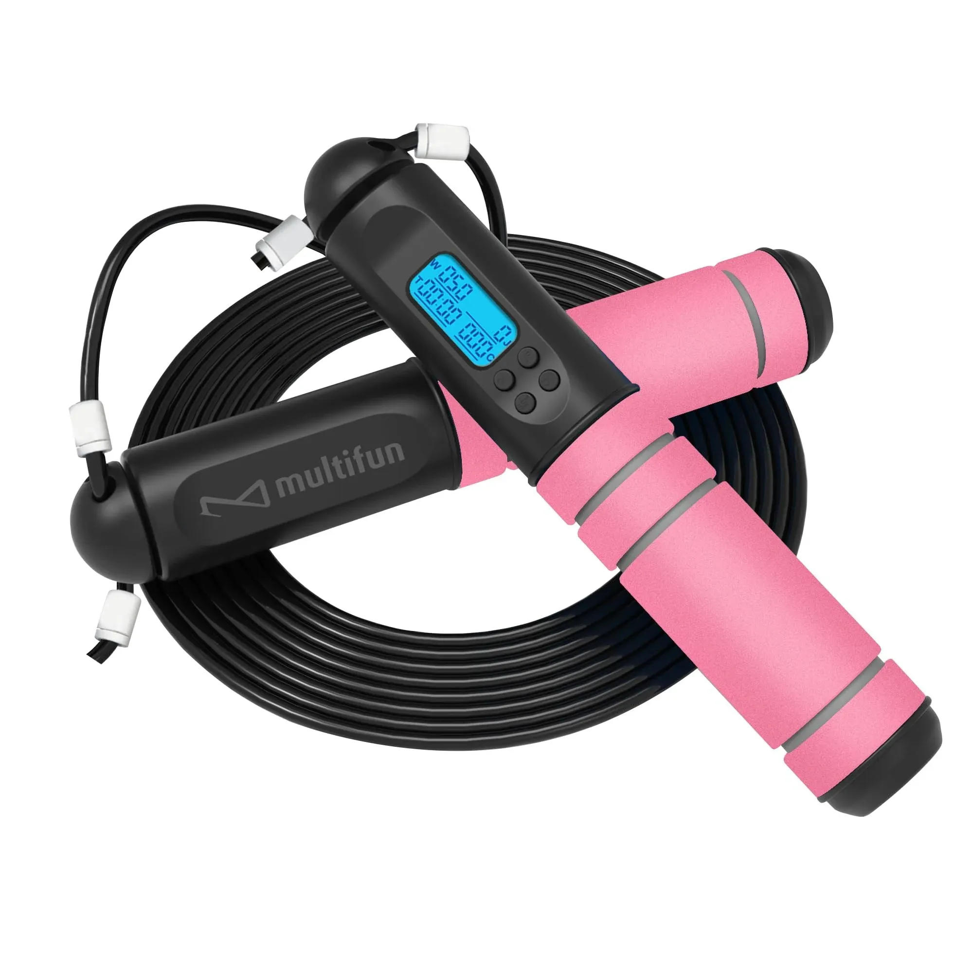 Jump Rope, Multifun Speed Skipping Rope with Calorie Counter, Adjustable Digital ...