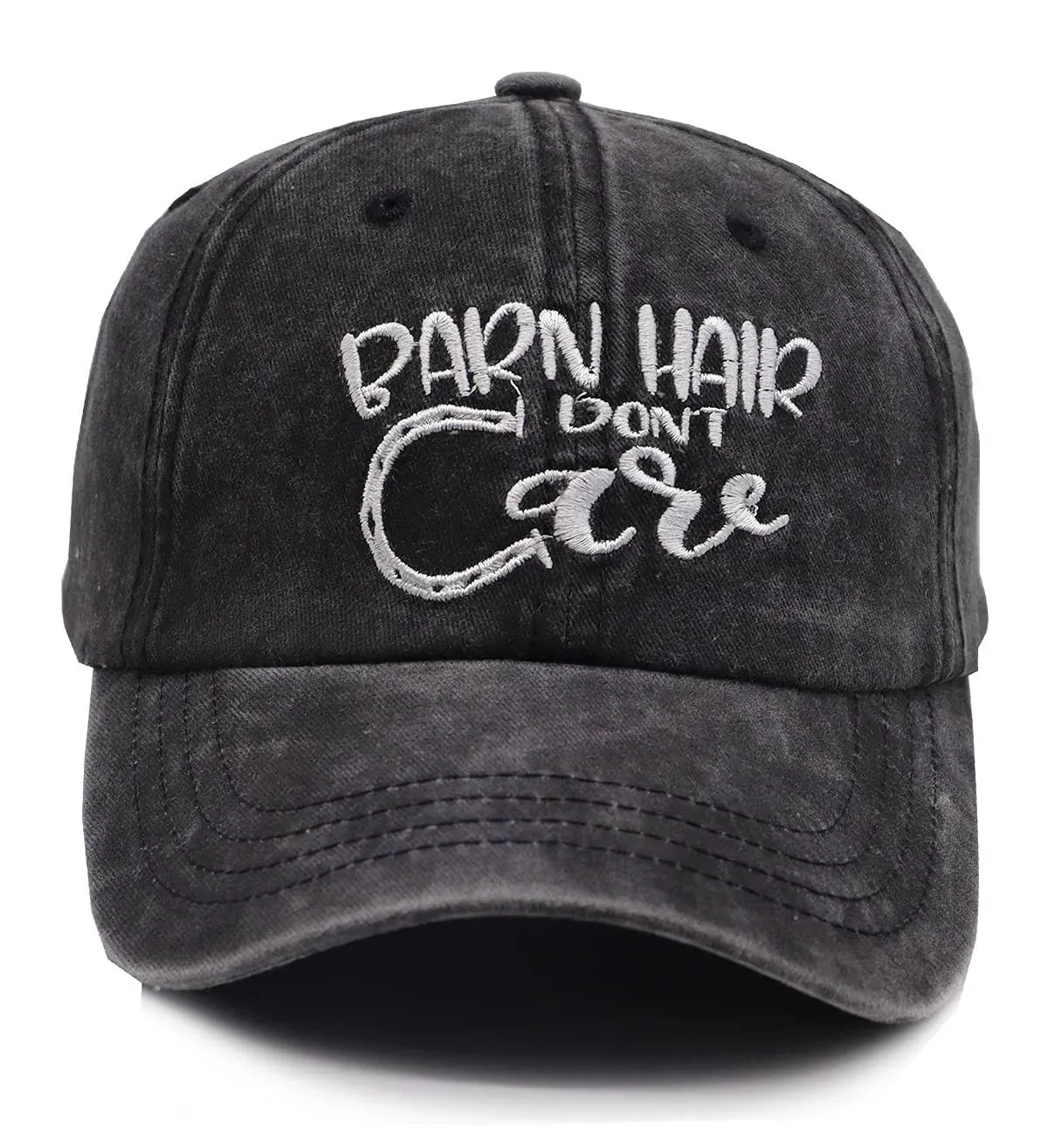 KKMKSHHG Barn Hair Don't Care Baseball Cap, Horse Gifts for Women, Embroidered ...