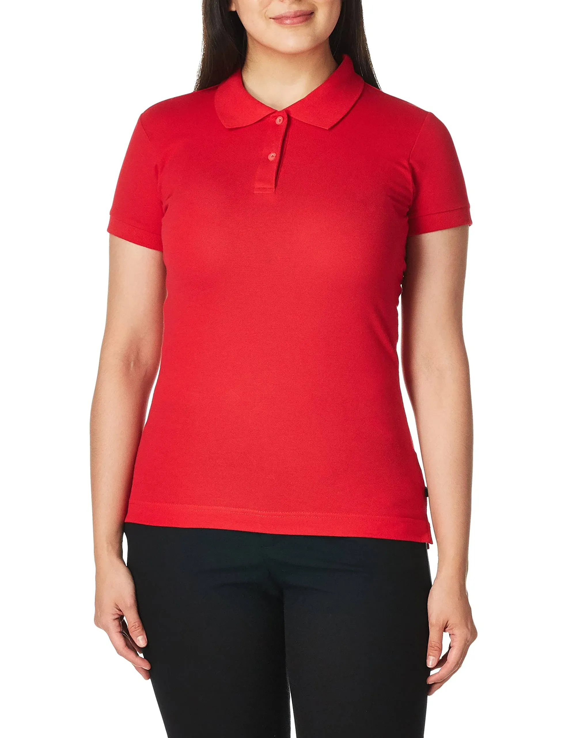 Lee Uniforms Juniors' Stretch Pique Polo Shirt Red / S