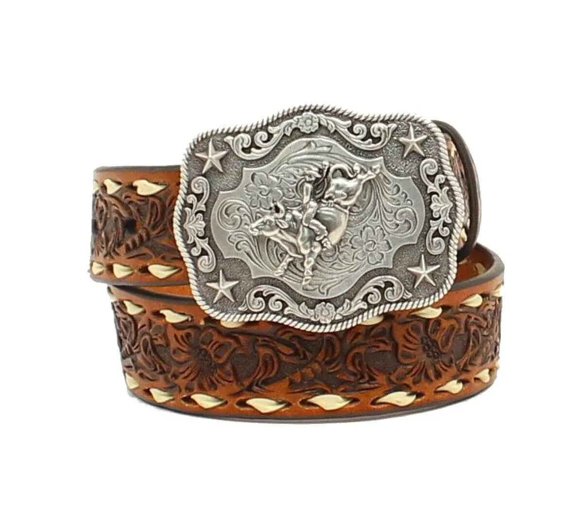 Nocona Floral Embossed Belt 20