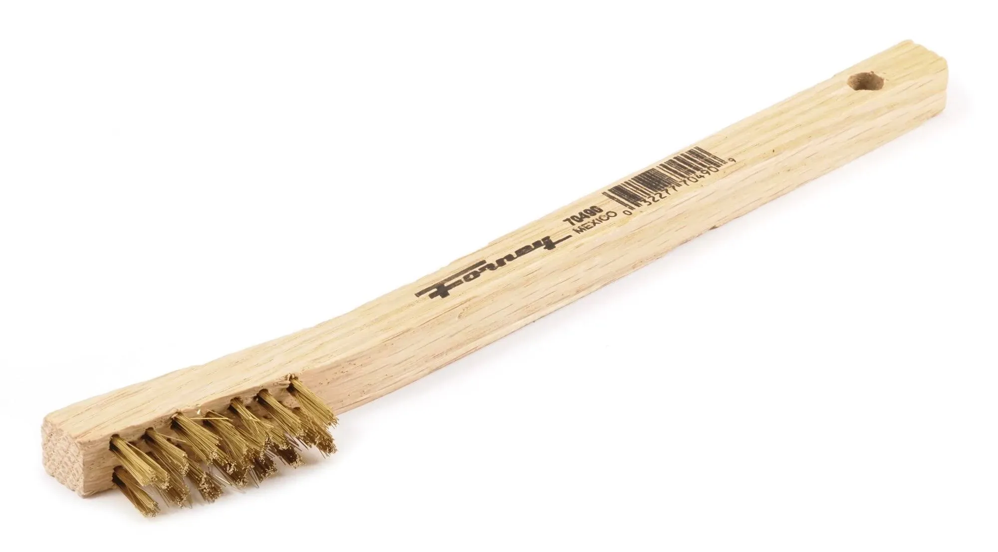 Forney 70490 Scratch Brush, 0.006 in L Trim, Brass Bristle