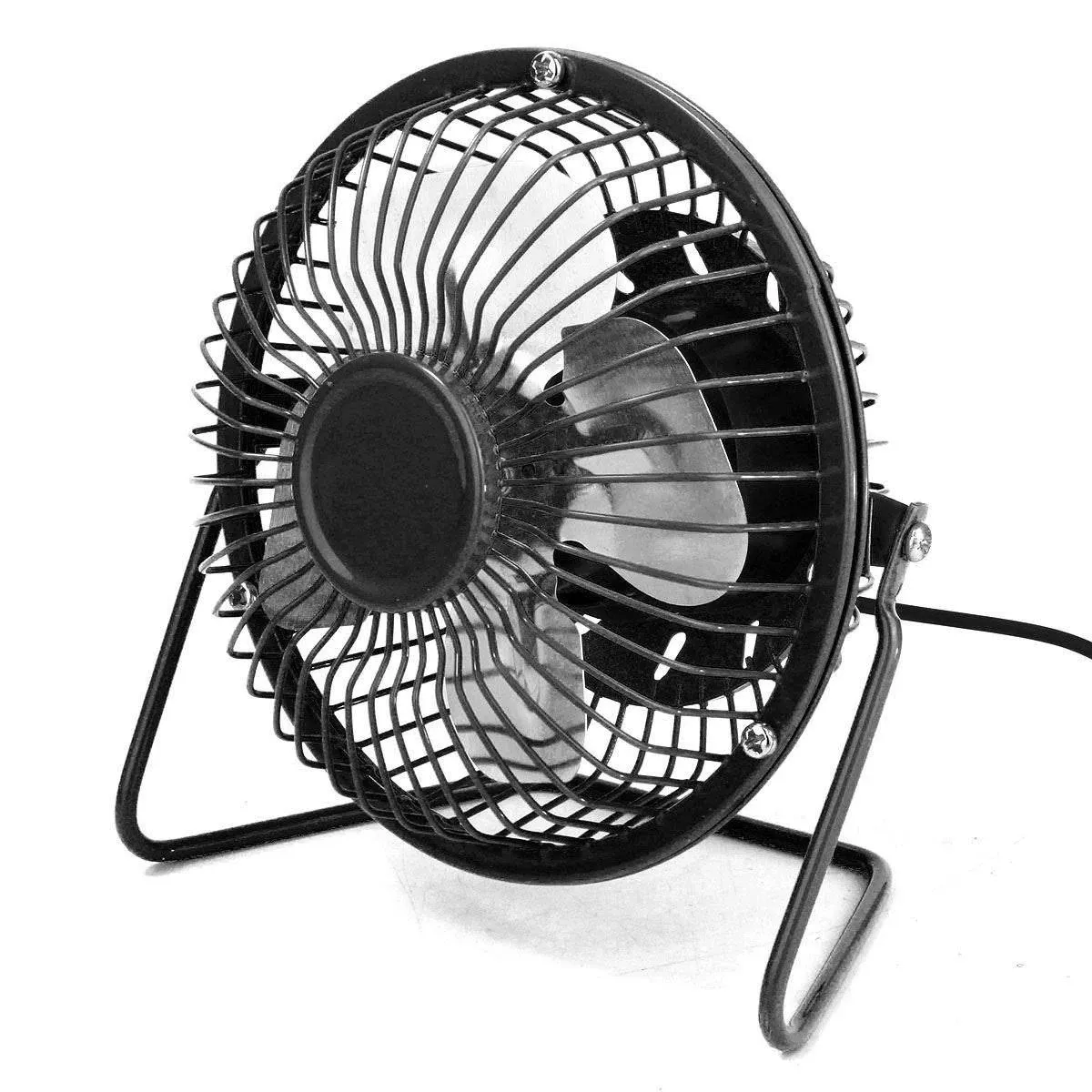 USB Universal Mini Desk Cooling Fan for Laptop/Desktop PC &amp; MAC Compatible Black