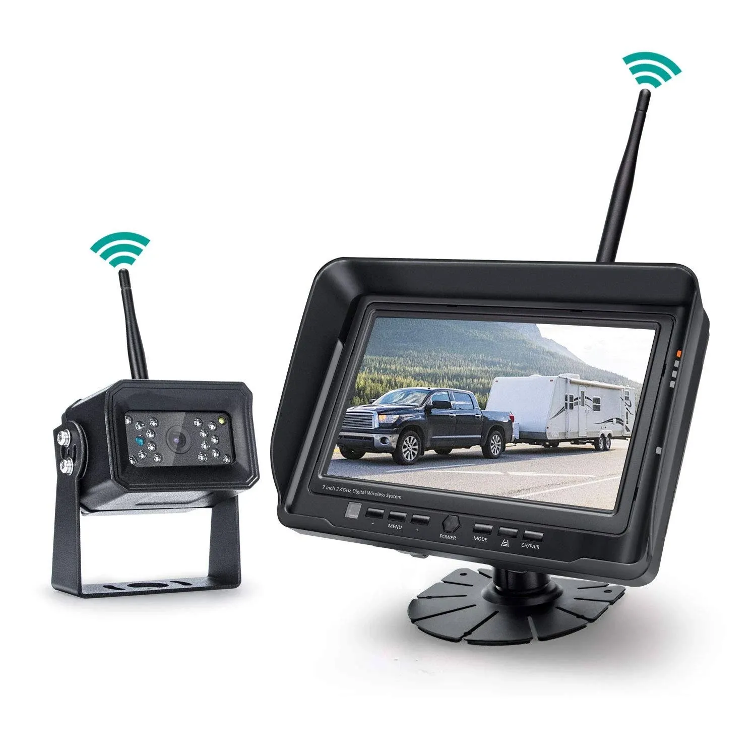 Digital Wireless Backup Camera System, No Interference, IP69k Waterproof Wire...