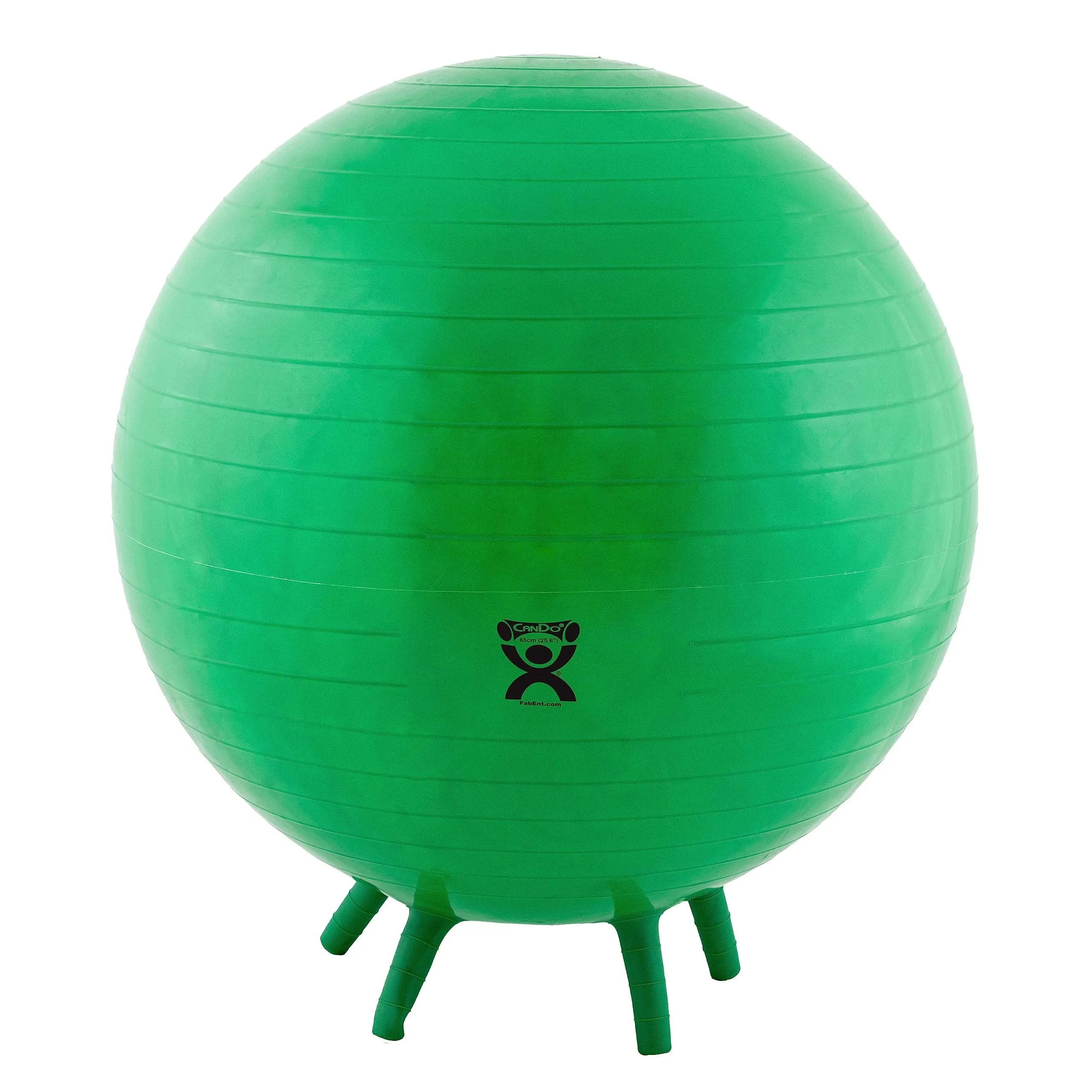 Inflatable Exercise Ball with Stability Feet CanDo Green - 30-1893