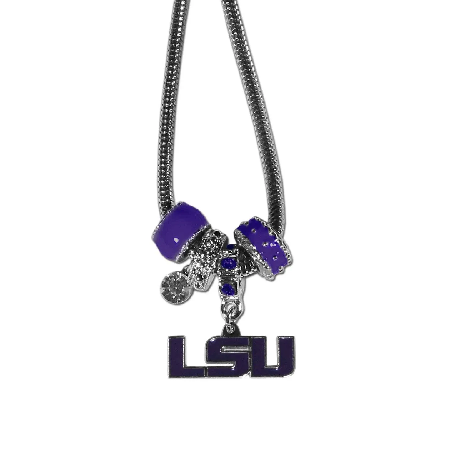 LSU Tigers Euro Bead Necklace - Flyclothing LLC