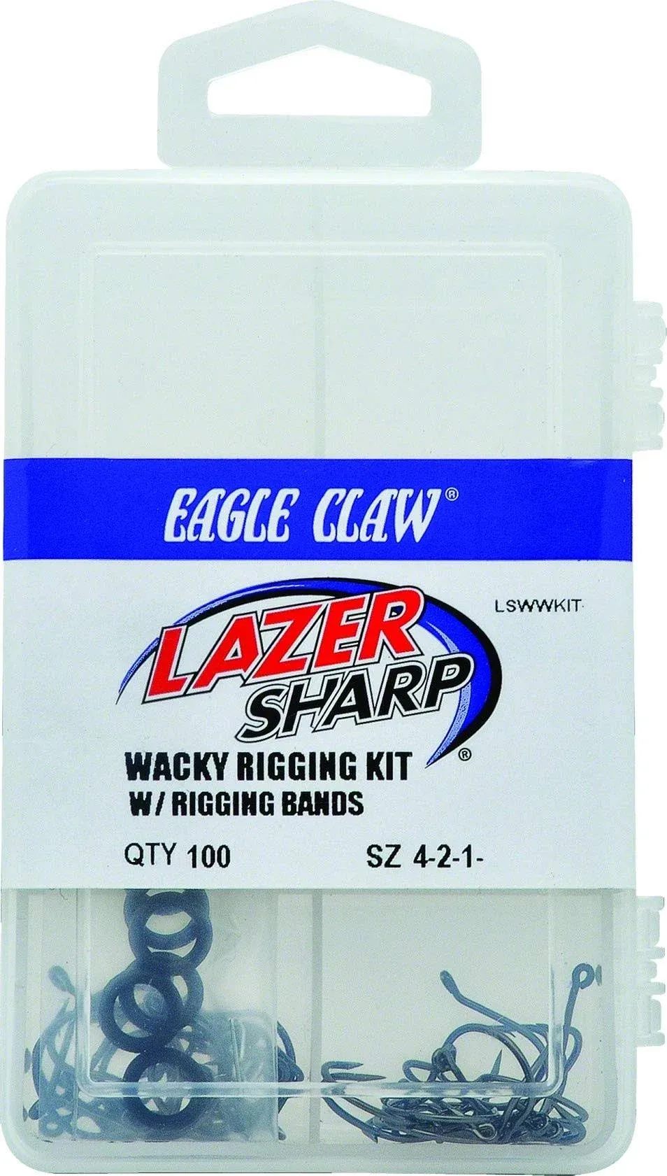 Lazer Sharp Wacky Worm Kit with Rigging Bands