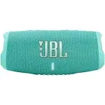 JBL Charge 5 - Portable Bluetooth Speaker with Megen Hardshell Travel Case with IP67 Waterproof and USB Charge Out (Teal)