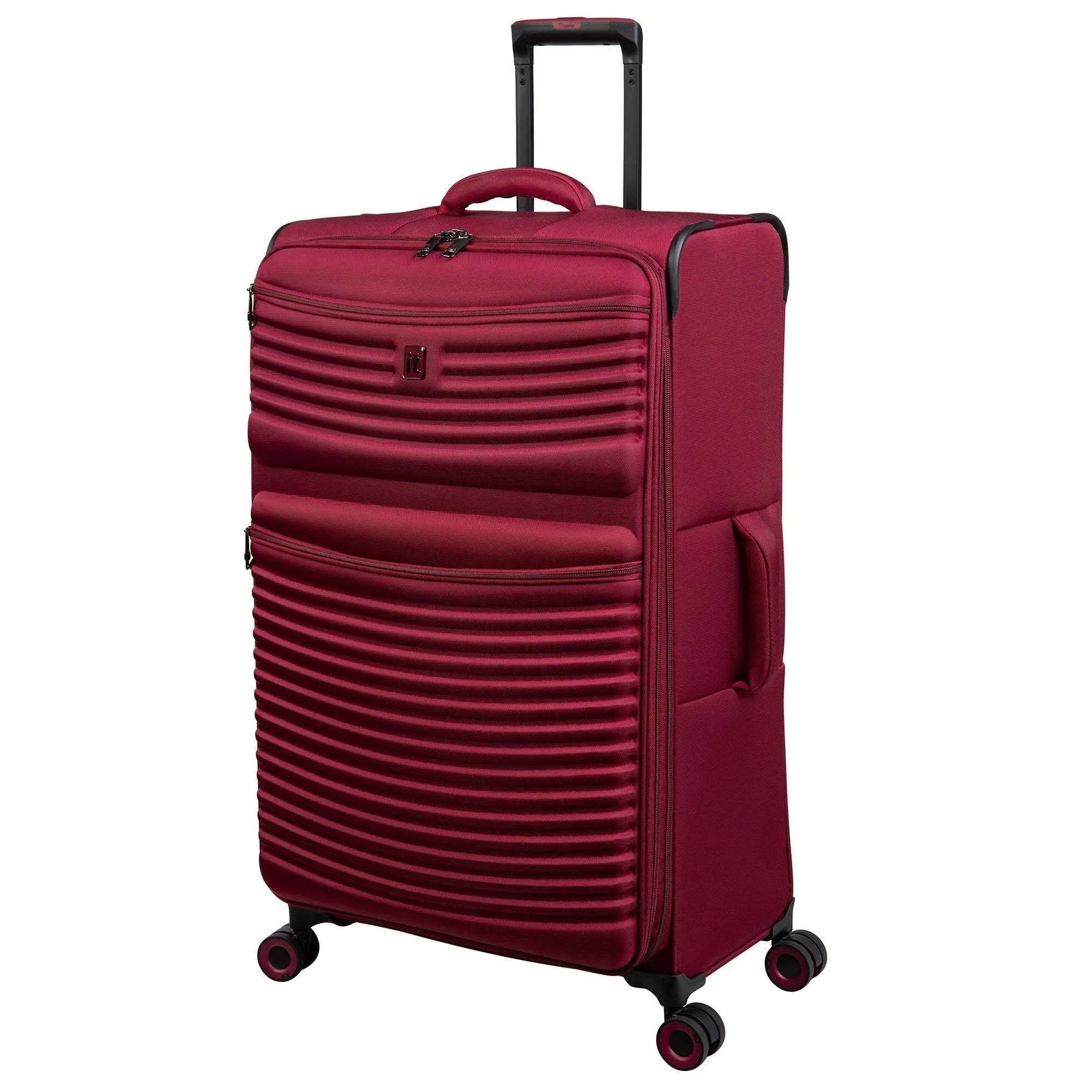 it luggage Precursor 32&#034; Softside Checked 8 Wheel Expandable Spinner, Dark Red