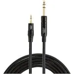 CableCreation Gold Plated 3.5mm 1/8" Male Stereo to 6.35mm 1/4" Male Stereo Audio ...