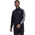 Adidas Men's Warm-Up Tricot Regular 3-Stripes Track Jacket, Legend Ink/White / L