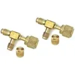 CPS AVT45 Access Fittings, 1/4&#034; SAE male x 1/4&#034; SAE female knurl x