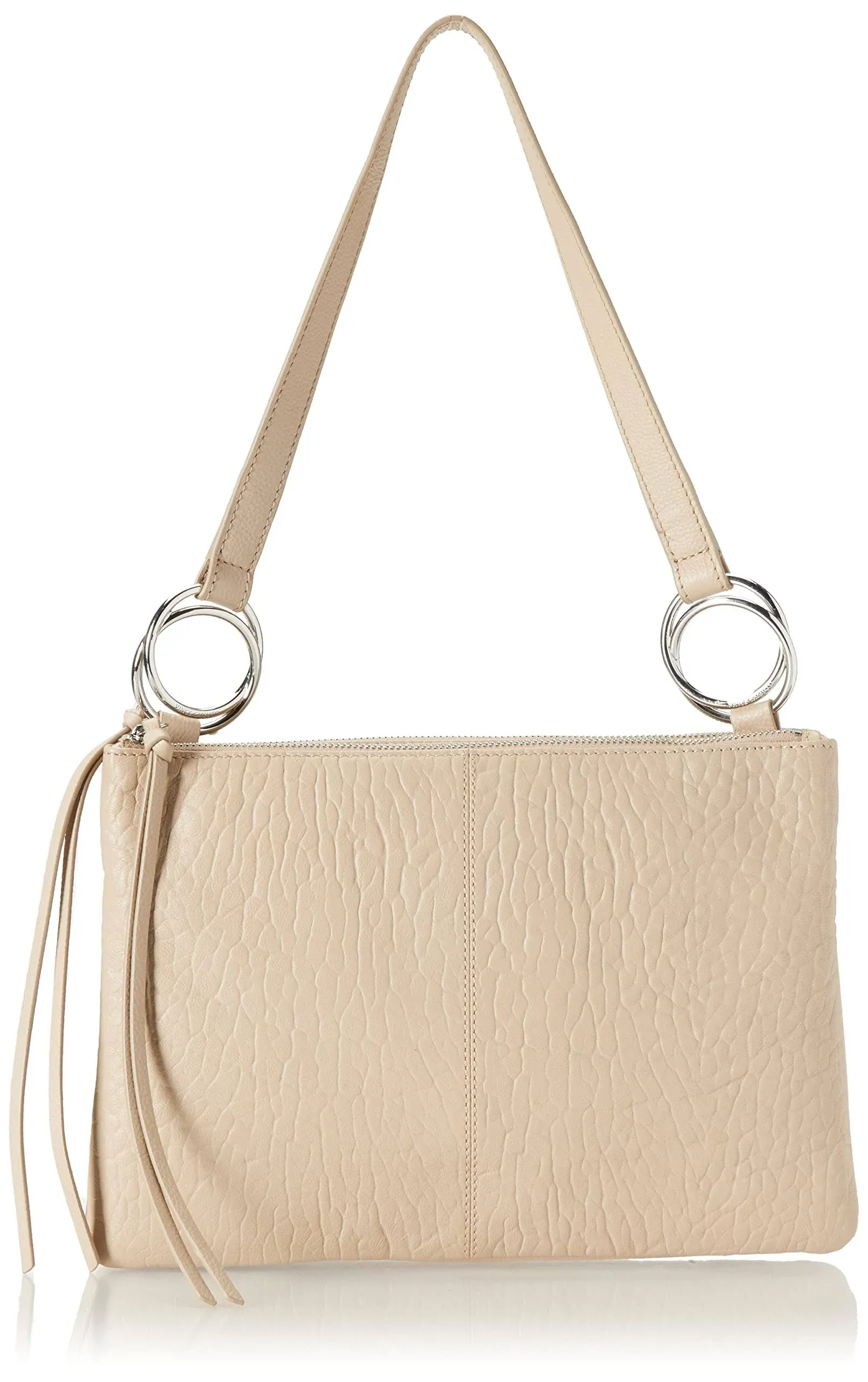 Vince Camuto Livy Large Leather Shoulder Bag - Almond Beige