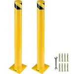 VEVOR Safety Bollard OD Safety Barrier Bollard Height Pipe Steel Safety Barrier