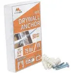 Pack of 50 Self Drilling Drywall Anchors