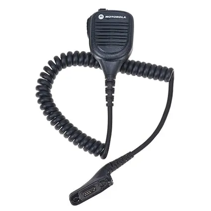 Motorola Original PMMN4076 PMMN4076A Windporting Remote Speaker Microphone with 3.5mm Audio Jack - Compatible with XPR3300, XPR3500 Series