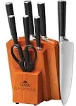 Ginsu Gourmet Chikara Series Forged 8-Piece Japanese Steel Knife Set Cutlery Set