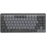 Logitech - MX Mechanical Mini for Mac Compact Wireless Mechanical Clicky Switch Keyboard for macOS/iPadOS/iOS with Backlit Keys - Space Gray