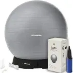 Luna Exercise Ball & Base Fossil Gray / 55cm