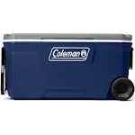 Coleman 316 Series Insulated Portable Cooler with Heavy Duty Wheels, Leak-Proof Wheeled Cooler with 100+ Can Capacity, Keeps Ice for up to 5 Days, Great for Beach, Camping, Tailgating, Sports, & MoreColeman 316 Series Insulated Portable Cooler with Heavy